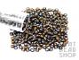 Size 6-0 Seed Beads - Transparent Silver Lined Dark Brown